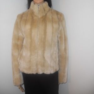 SPREAD YOUR WINGS FAUX FUR JACKET SIZE MEDIUM
